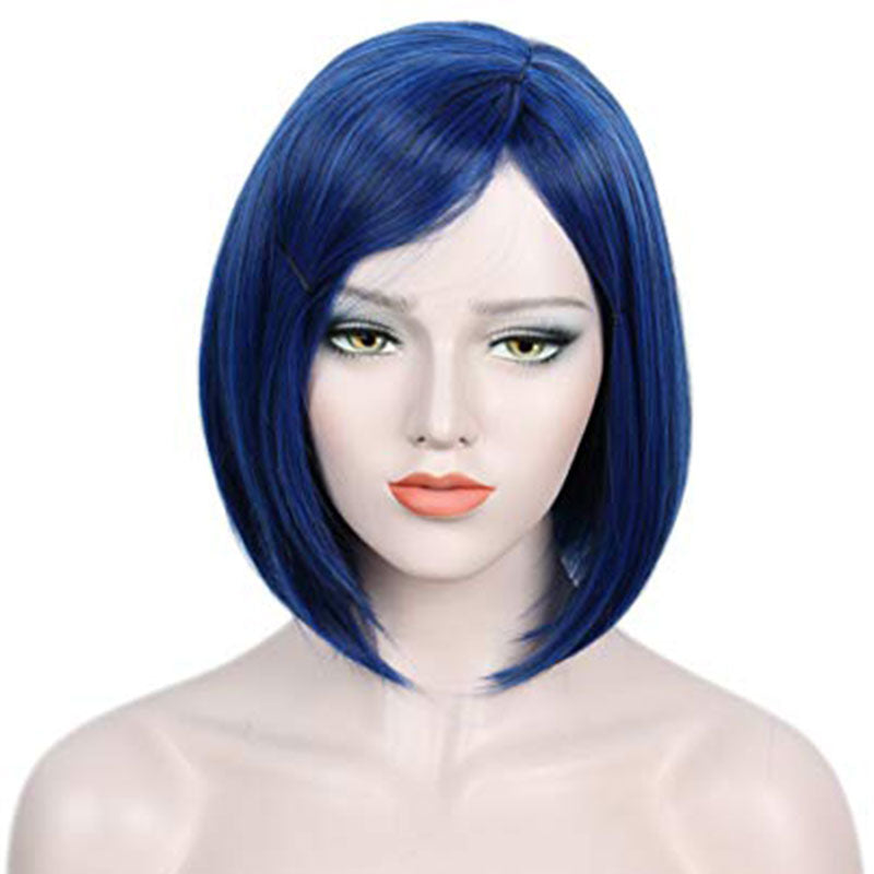 Coraline 2009 Movie Halloween Blue Cosplay Wig