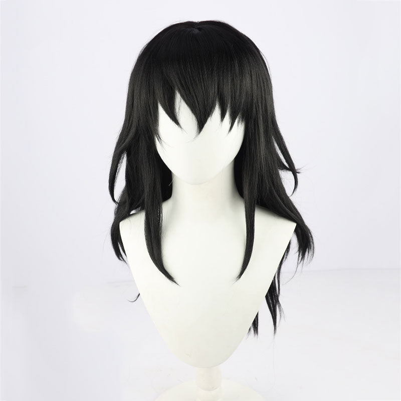 Demon Slayer: Kimetsu no Yaiba Season 2 Suma Black Cosplay Wig