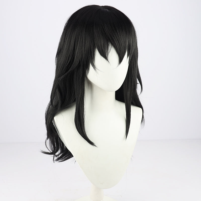 Demon Slayer: Kimetsu no Yaiba Season 2 Suma Black Cosplay Wig