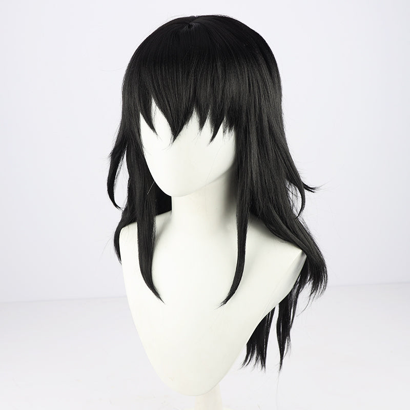 Demon Slayer: Kimetsu no Yaiba Season 2 Suma Black Cosplay Wig