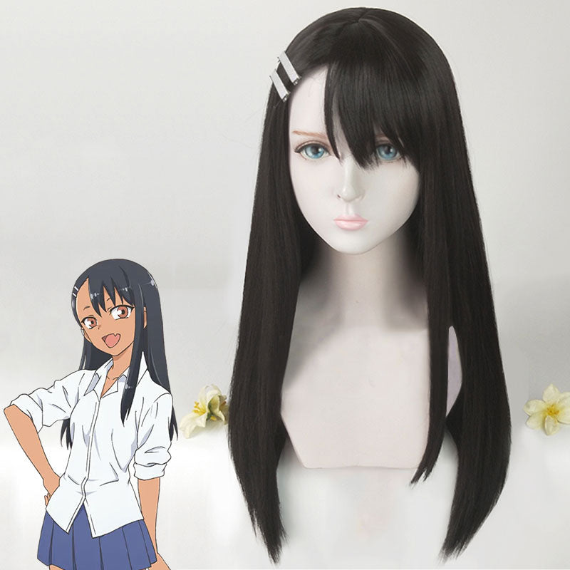 Don't Toy with Me, Miss Nagatoro Hayase Nagatoro Black Cosplay Wig