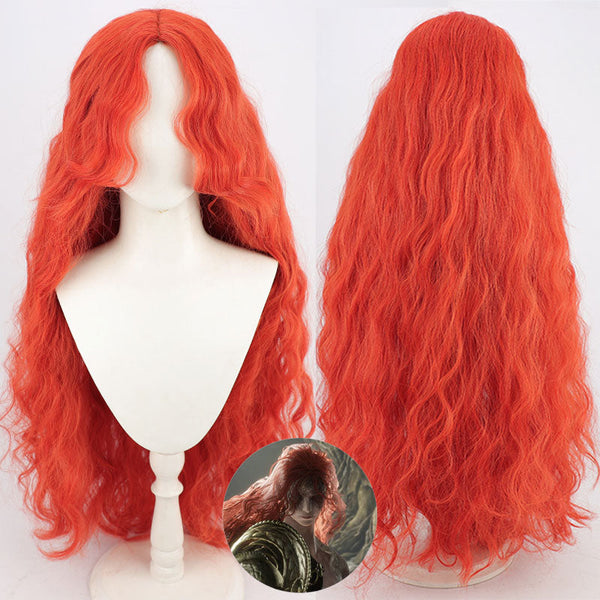 Elden Ring Queen Marika Malenia Blade of Miquella the Eternal Orange Cosplay Wig