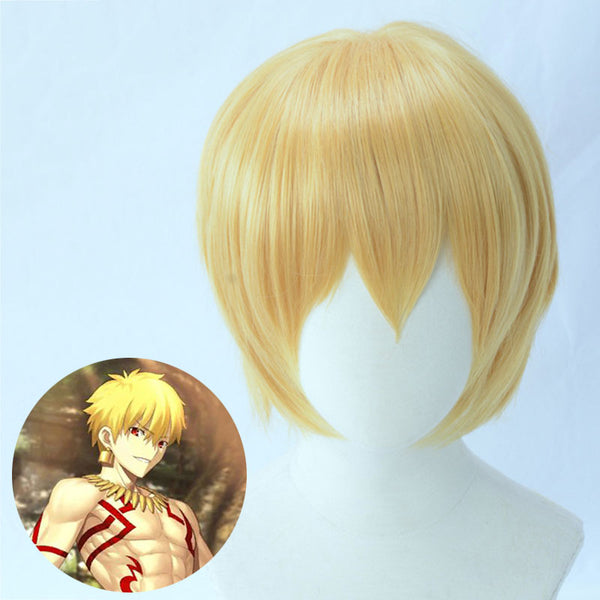 Fate Zero Gilgamesh Golden Cosplay Wig