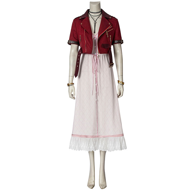 Final Fantasy VII Remake FF7 Aerith Gainsborough Cosplay Costume