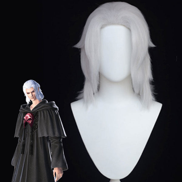 Final Fantasy XIV FF14 Emet-Selch Hades Solus zos Galvus Ancient Cosplay Wig