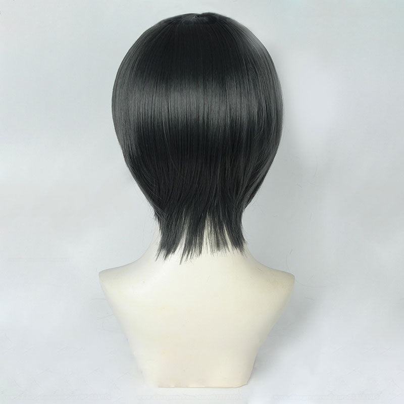 Final Fantasy XIV FF14 Fandaniel Hermes Amon Black Cosplay Wig