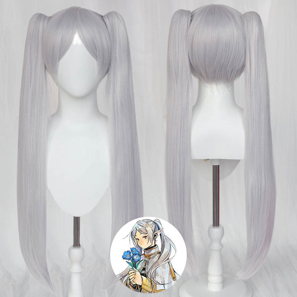 Frieren: Beyond Journey's End Sousou no Frieren Frieren Silver Gray Cosplay Wig