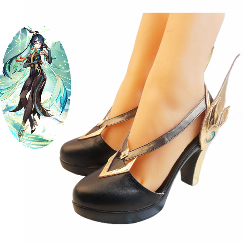 Genshin Impact Cloud Retainer Xianyun Cosplay Shoes