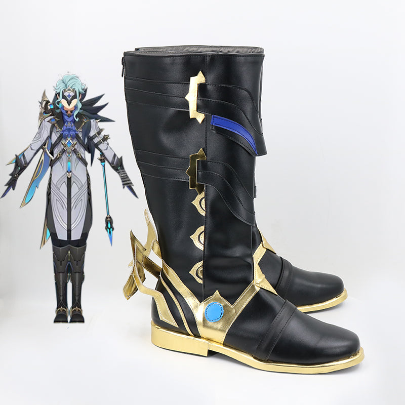 Genshin Impact  Eleven Fatui Harbingers The Doctor Il Dottore Shoes Cosplay Boots