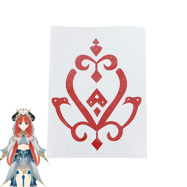 Genshin Impact Nilou Tattoo stickers Cosplay Accessory Prop