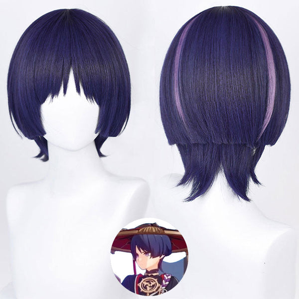 Genshin Impact The Wanderer Scaramouche Cosplay Wig