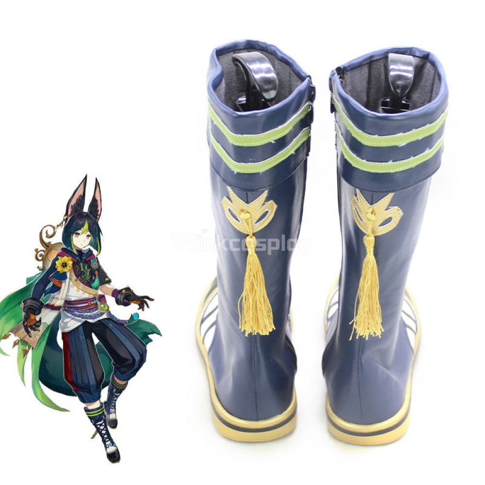 Genshin Impact Tighnari Shoes Cosplay Boots