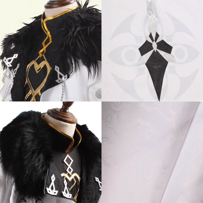 Genshin Impact the Eleven Fatui Harbingers The Captain Il Capitano Cosplay Costume