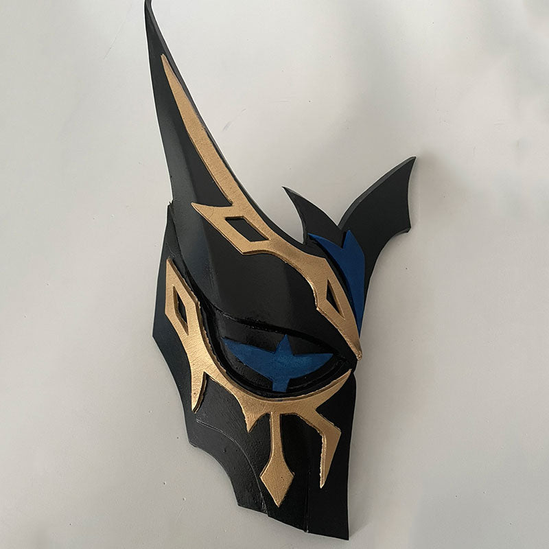 Genshin Impact the Eleven Fatui Harbingers The Jester Pierro Mask Cosplay Accessory Prop