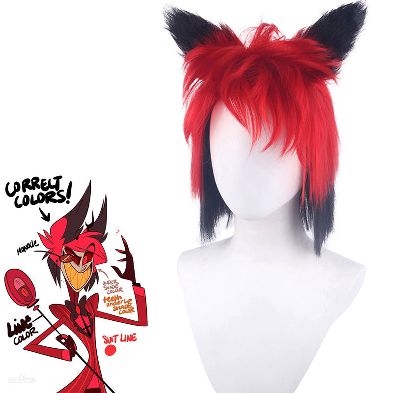 Hazbin Hotel Alastor Cosplay Wig