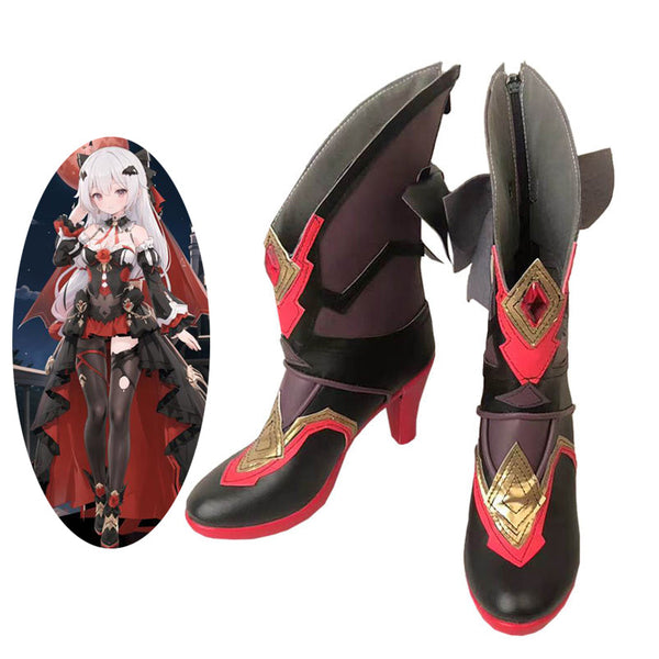Honkai Impact 3rd Theresa Apocalypse ¡¤ Lunar Vow: Crimson Love Cosplay Shoes