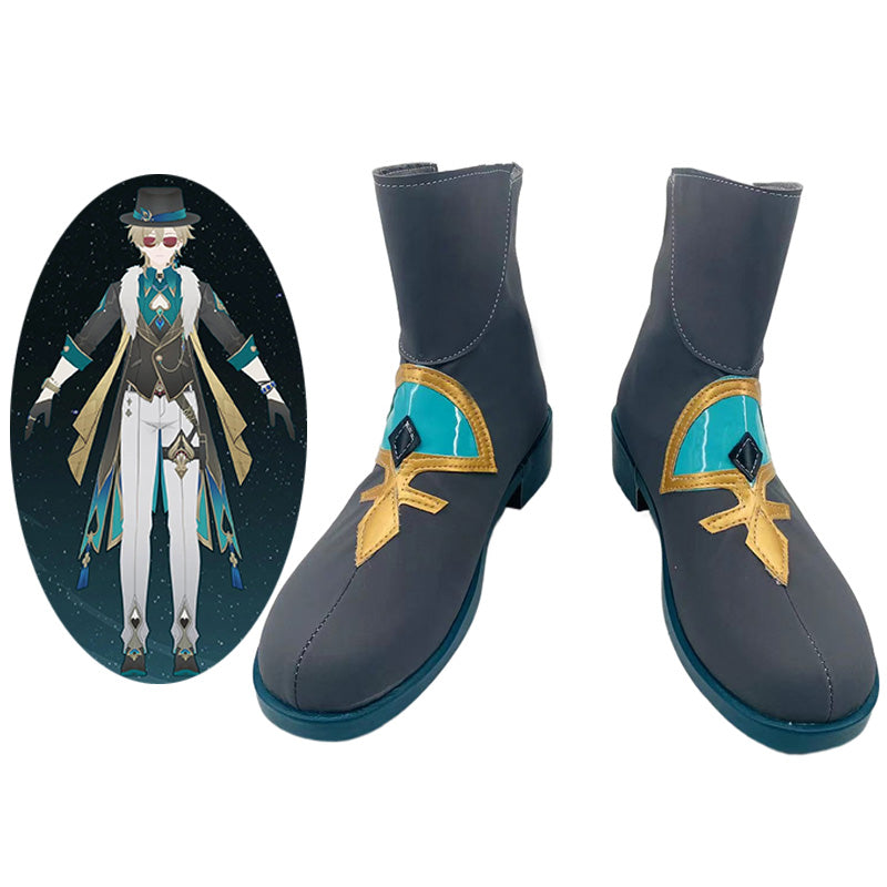 Honkai: Star Rail Daily Aventurine Shajin Cosplay Shoes