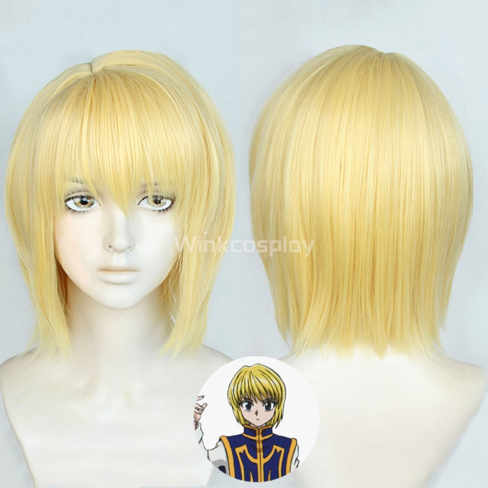 Hunter X Hunter Kurapika Golden Cosplay Wig