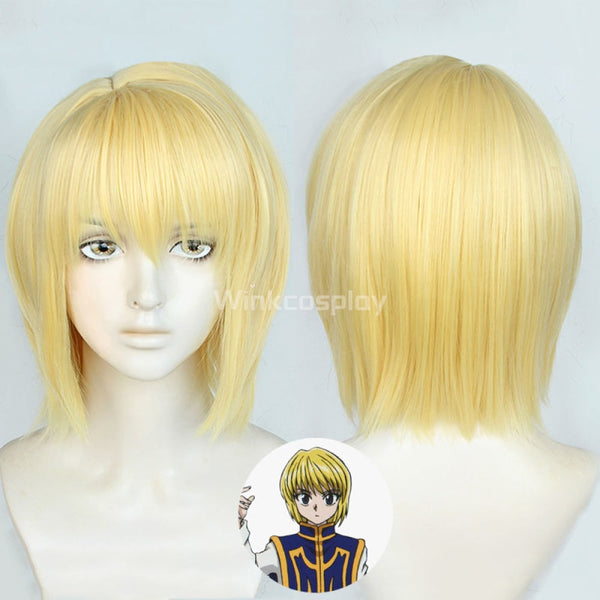 Hunter X Hunter Kurapika Golden Cosplay Wig