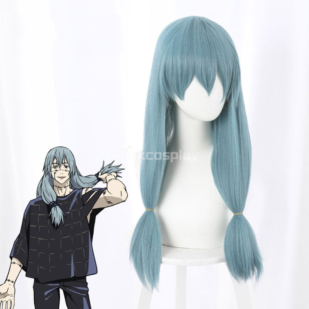 Jujutsu Kaisen Sorcery Fight Mahito Blue Cosplay Wig