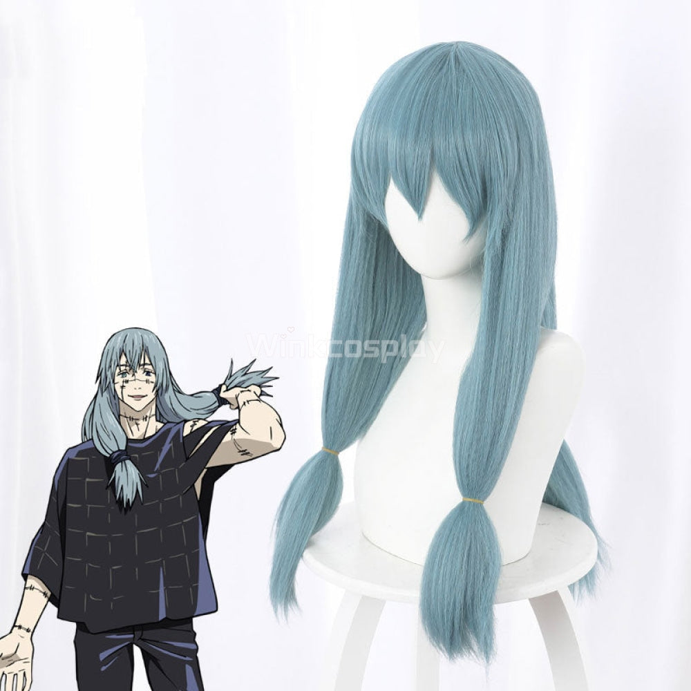 Jujutsu Kaisen Sorcery Fight Mahito Blue Cosplay Wig