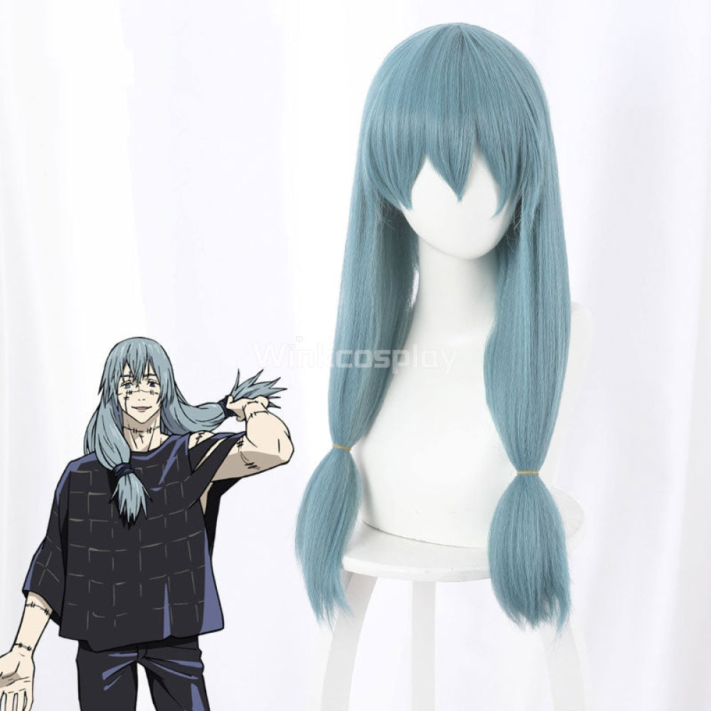 Jujutsu Kaisen Sorcery Fight Mahito Blue Cosplay Wig