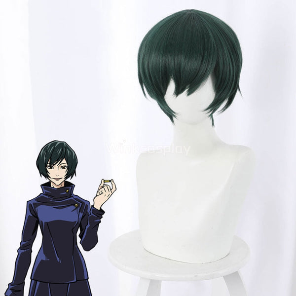 Jujutsu Kaisen Sorcery Fight Mai Zenin Green Cosplay Wig