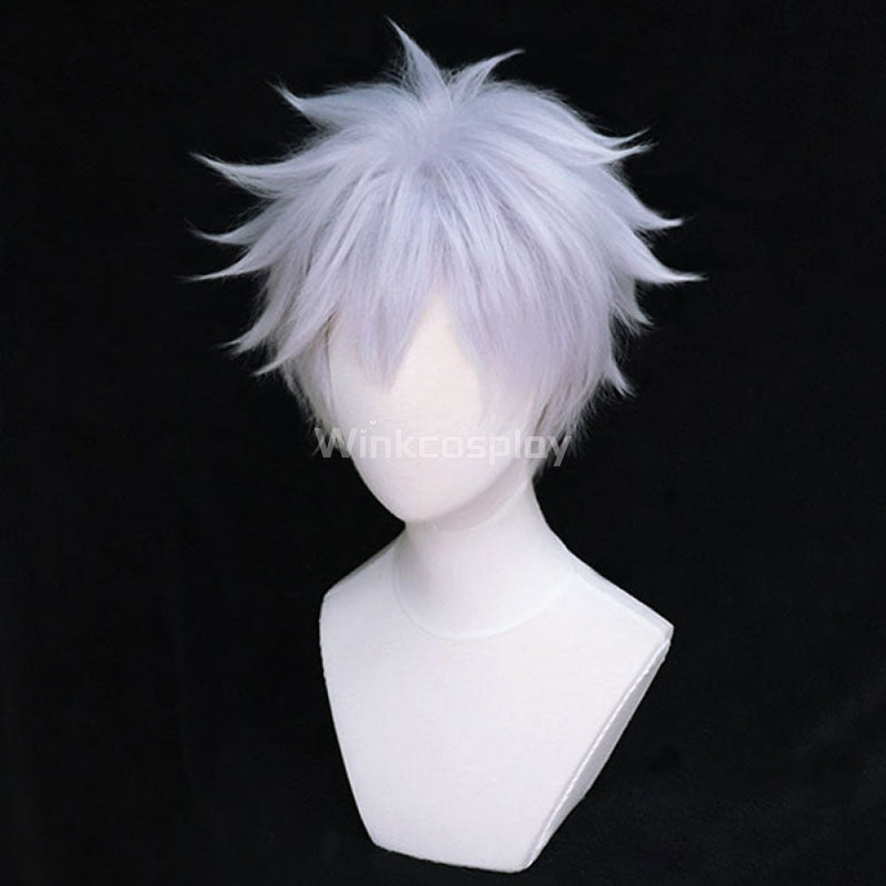 Jujutsu Kaisen Sorcery Fight Megumi Satoru Gojo Silver Purple Cosplay Wig