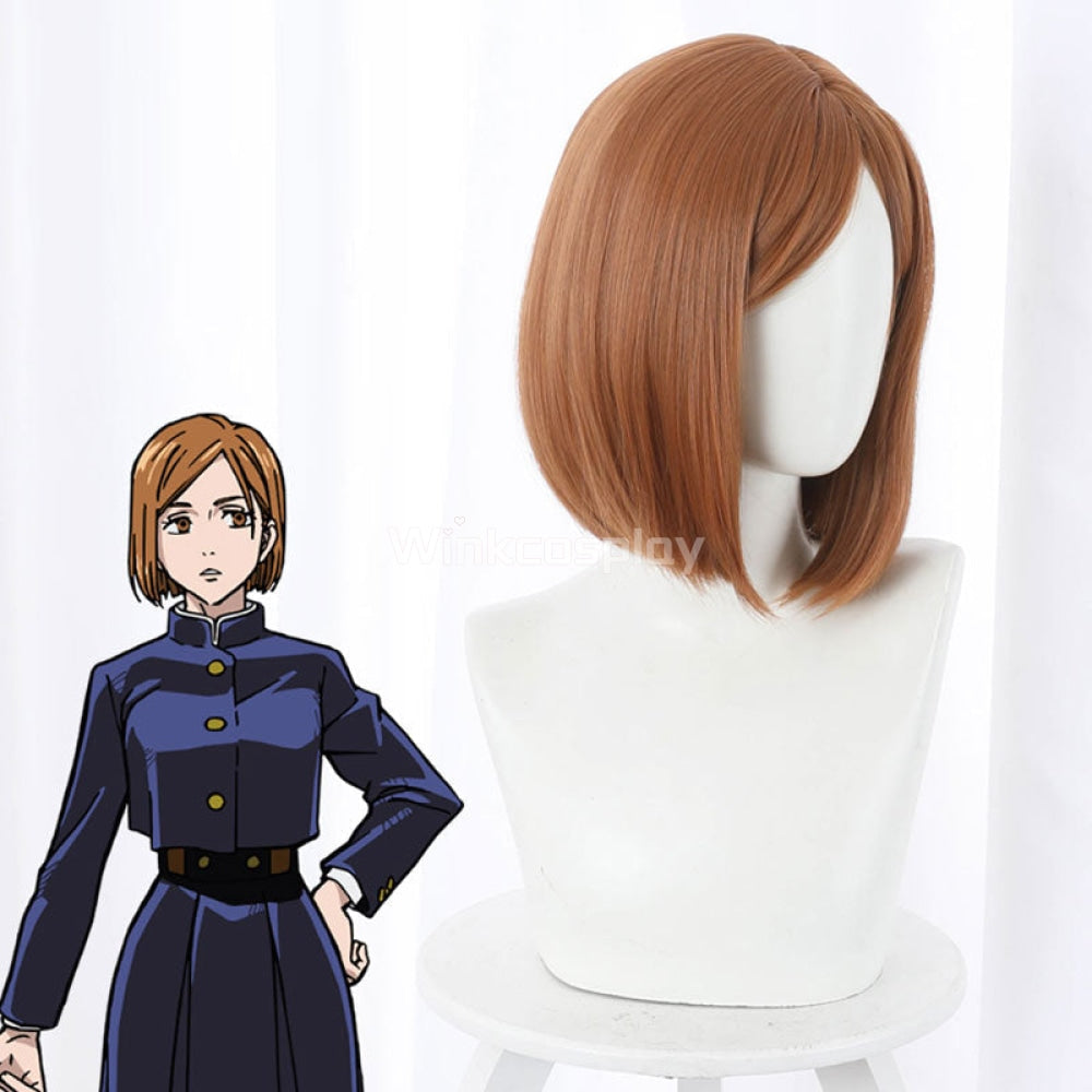 Jujutsu Kaisen Sorcery Fight Nobara Kugisaki Orange Cosplay Wig