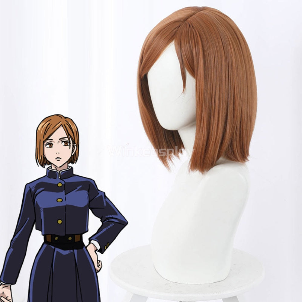 Jujutsu Kaisen Sorcery Fight Nobara Kugisaki Orange Cosplay Wig