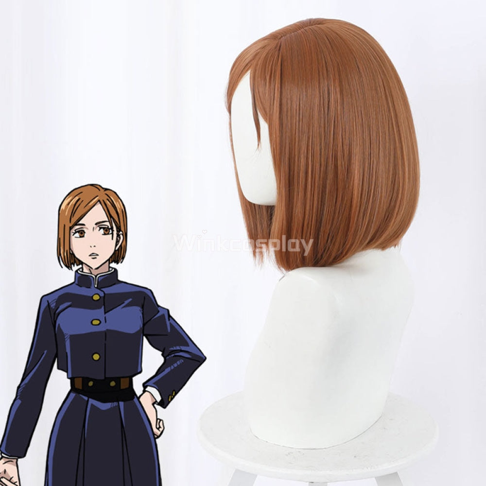 Jujutsu Kaisen Sorcery Fight Nobara Kugisaki Orange Cosplay Wig