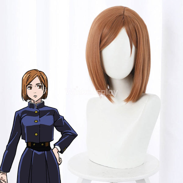 Jujutsu Kaisen Sorcery Fight Nobara Kugisaki Orange Cosplay Wig