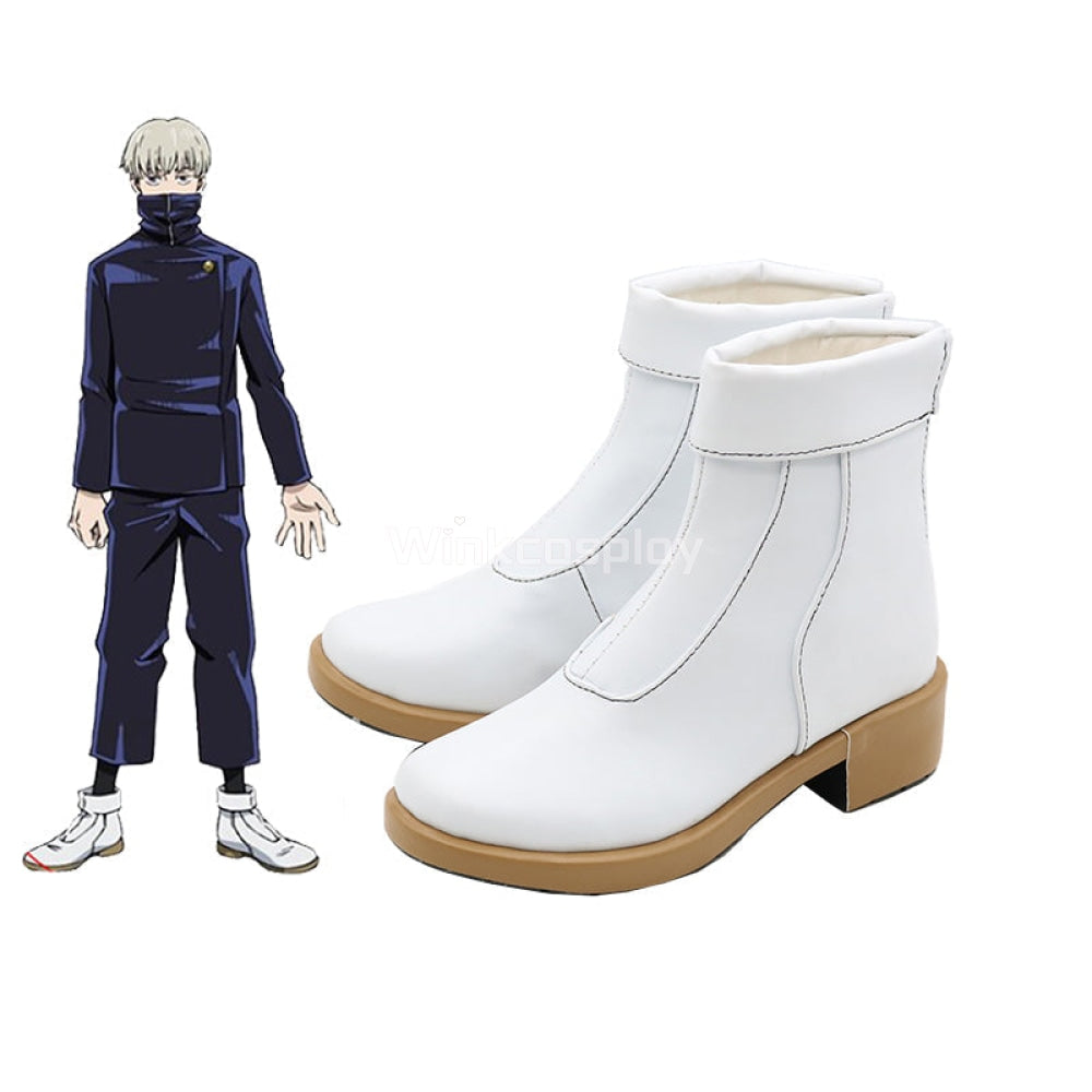 Jujutsu Kaisen Sorcery Fight Toge Inumaki White Cosplay Shoes