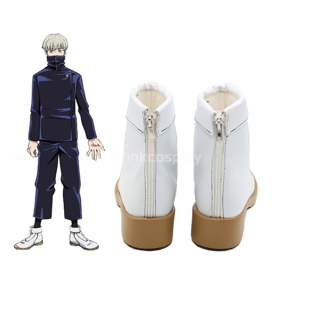 Jujutsu Kaisen Sorcery Fight Toge Inumaki White Cosplay Shoes