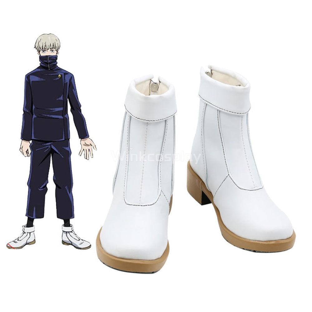 Jujutsu Kaisen Sorcery Fight Toge Inumaki White Cosplay Shoes