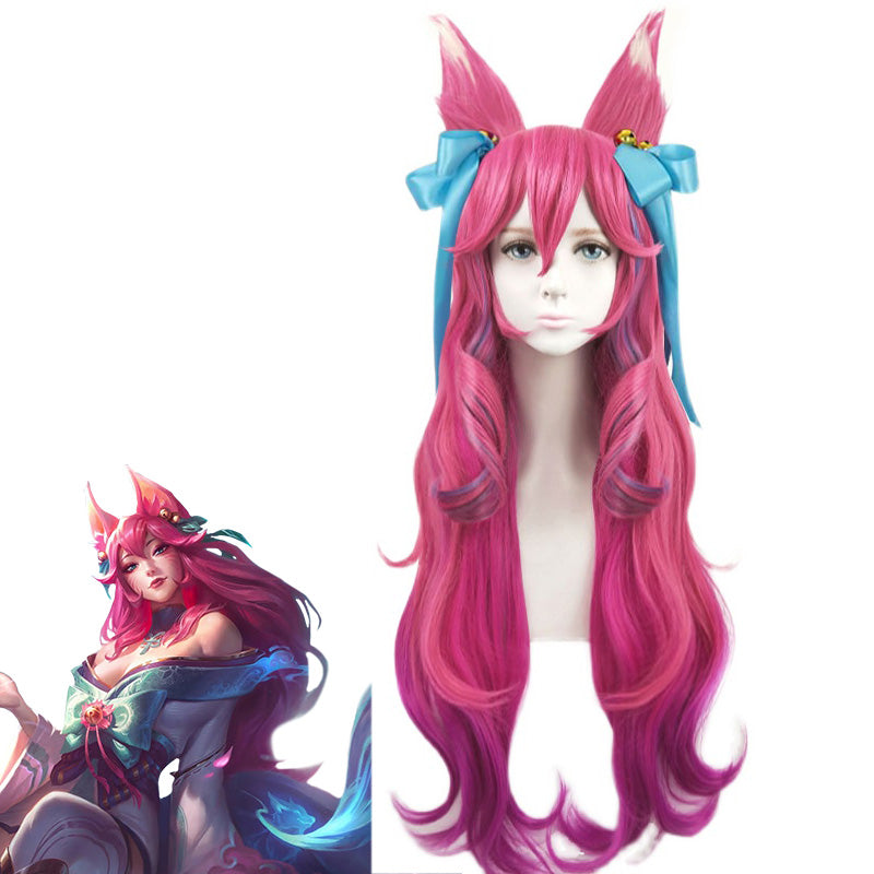 League Of Legends LOL Spirit Blossom Ahri Cosplay Wig