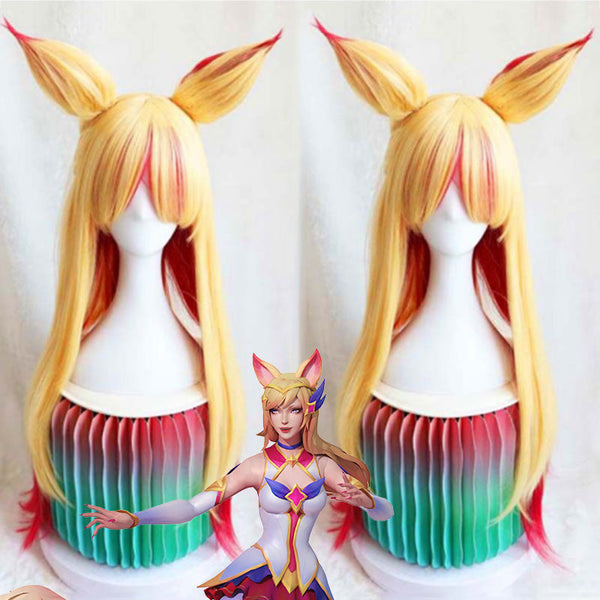 League Of Legends LOL Star Guardian Ahri Cosplay Wig