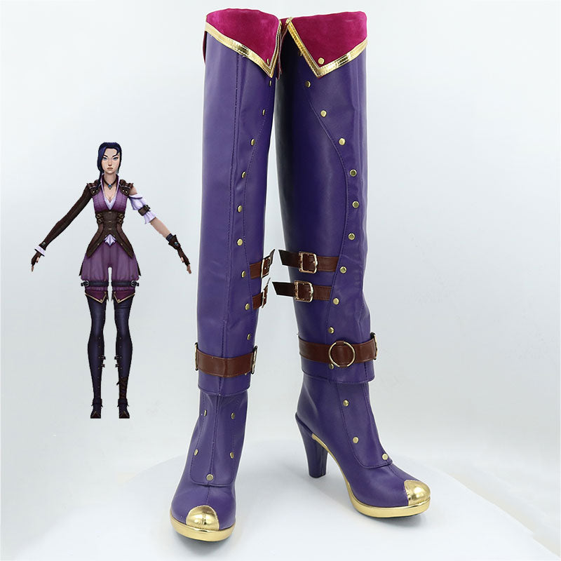 League of Legends Arcane Caitlyn Shoes Cosplay Boots