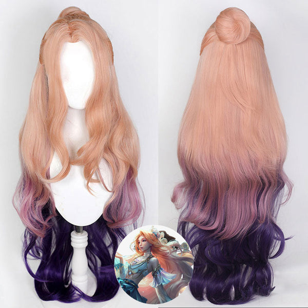 League of Legends LOL Prestige Ocean Song Seraphine Cosplay Wig