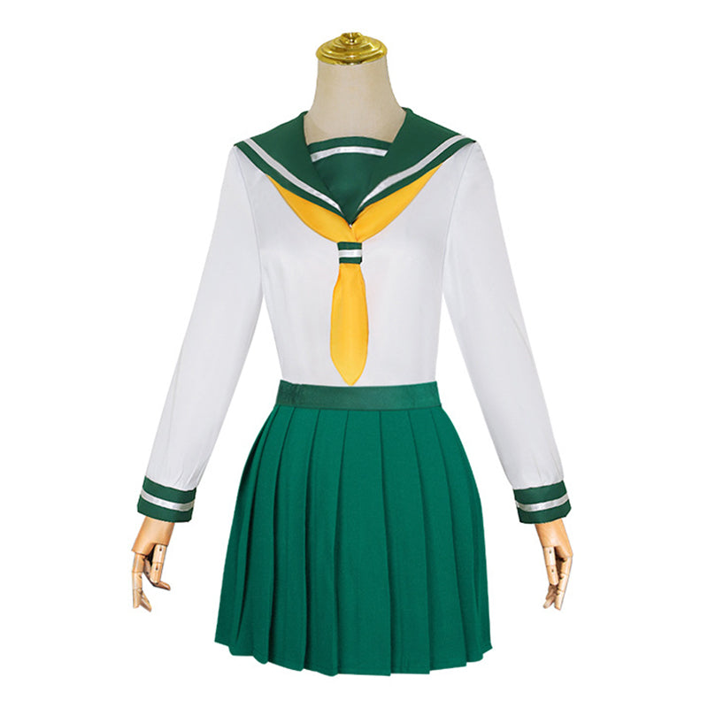 Mahou Shoujo ni Akogarete Gushing over Magical Girls Looking Up To Magical Girls Hanabishi Haruka School Uniforms Cosplay Costume