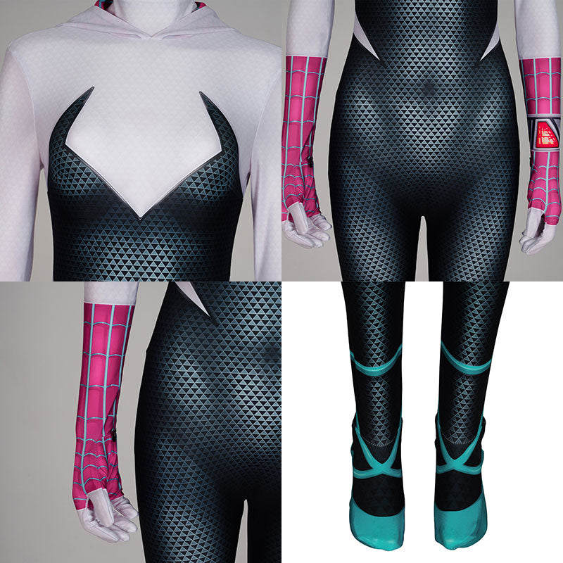 Marvel Spider-Man: Into the Spider-Verse Gwen Stacy Cosplay Costume