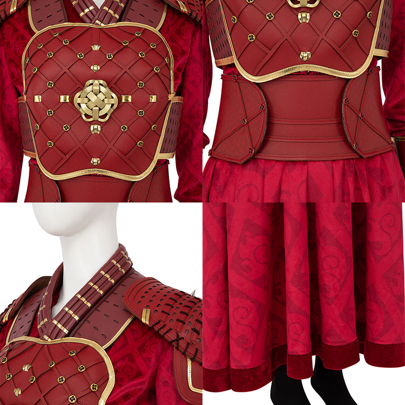 Marvel What If...? Season 2 Hela Red Battle Uniform Cosplay Costume