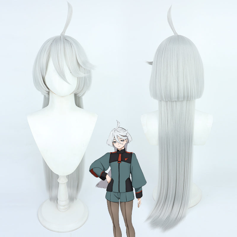 Mobile Suit Gundam: The Witch from Mercury 2022 Miorine Rembran Silver White Cosplay Wig