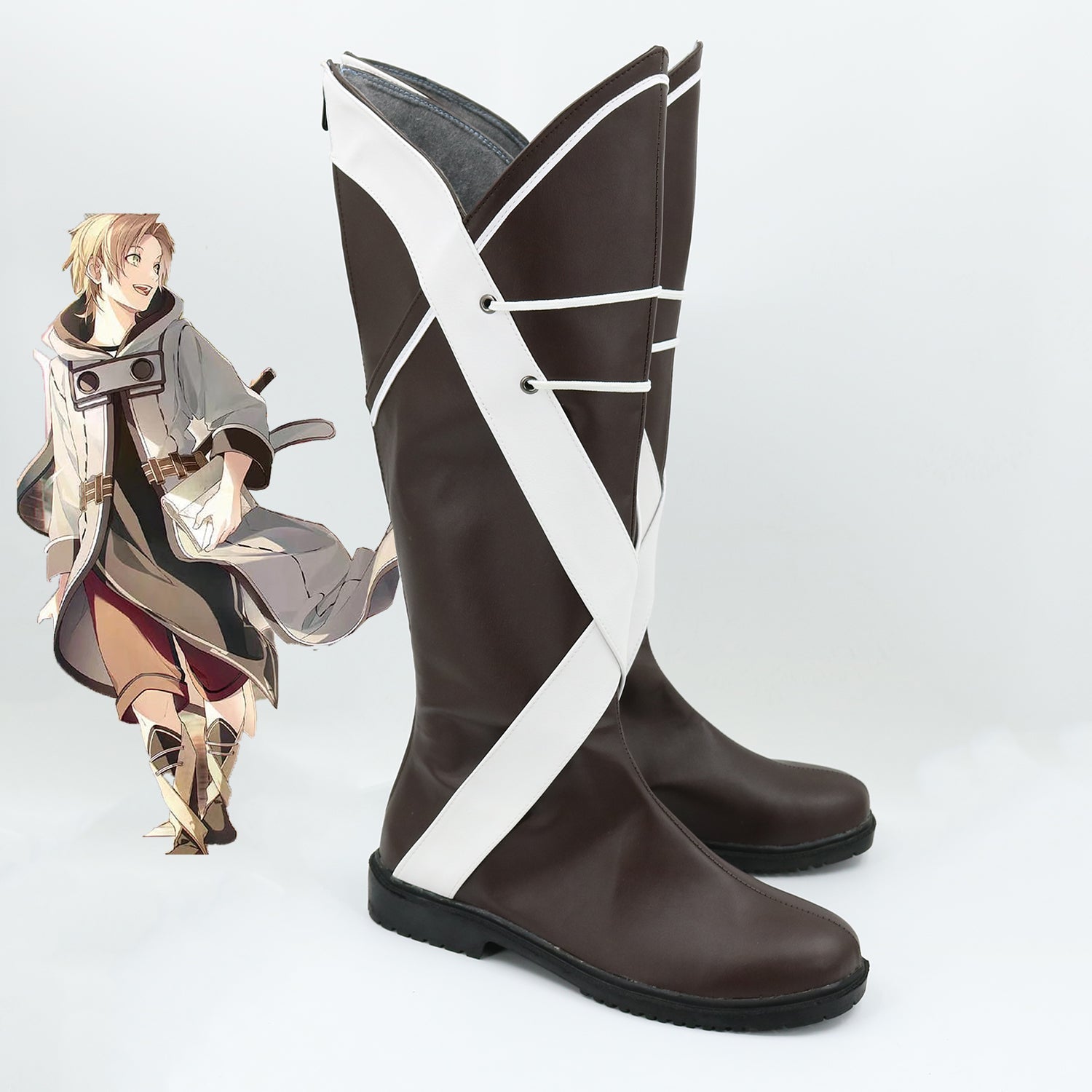 Mushoku Tensei: Jobless Reincarnation Season 2 Rudeus Greyrat Shoes Cosplay Boots