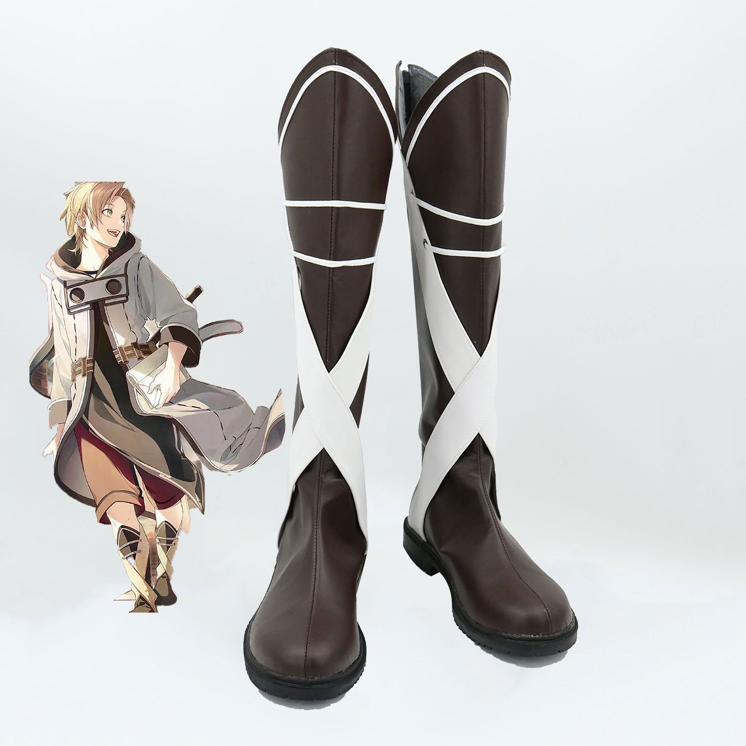 Mushoku Tensei: Jobless Reincarnation Season 2 Rudeus Greyrat Shoes Cosplay Boots