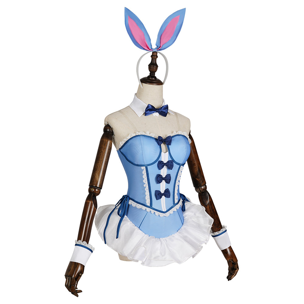 My Dress-Up Darling Sono Bisque Doll Wa Koi Wo Suru Kitagawa Marin Blue Bunny Girl Cosplay Costume - Simple Version