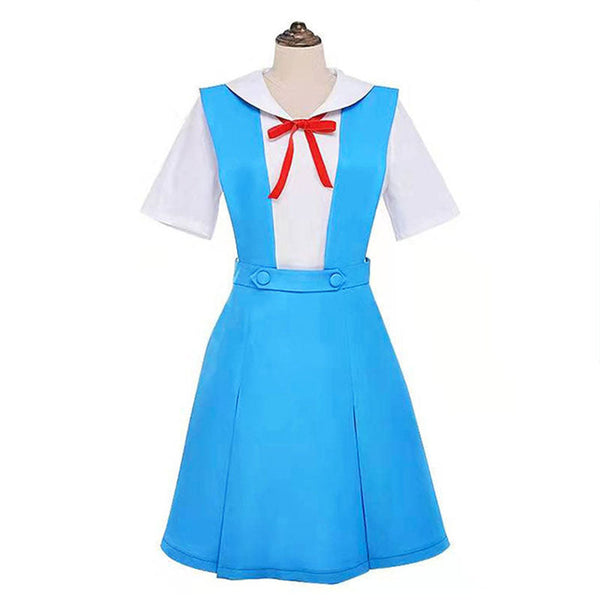 New Genesis Evangelion EVA  Asuka Langley Soryu Asuka Langley Sohryu Rei Ayanami School Uniform Cosplay Costume