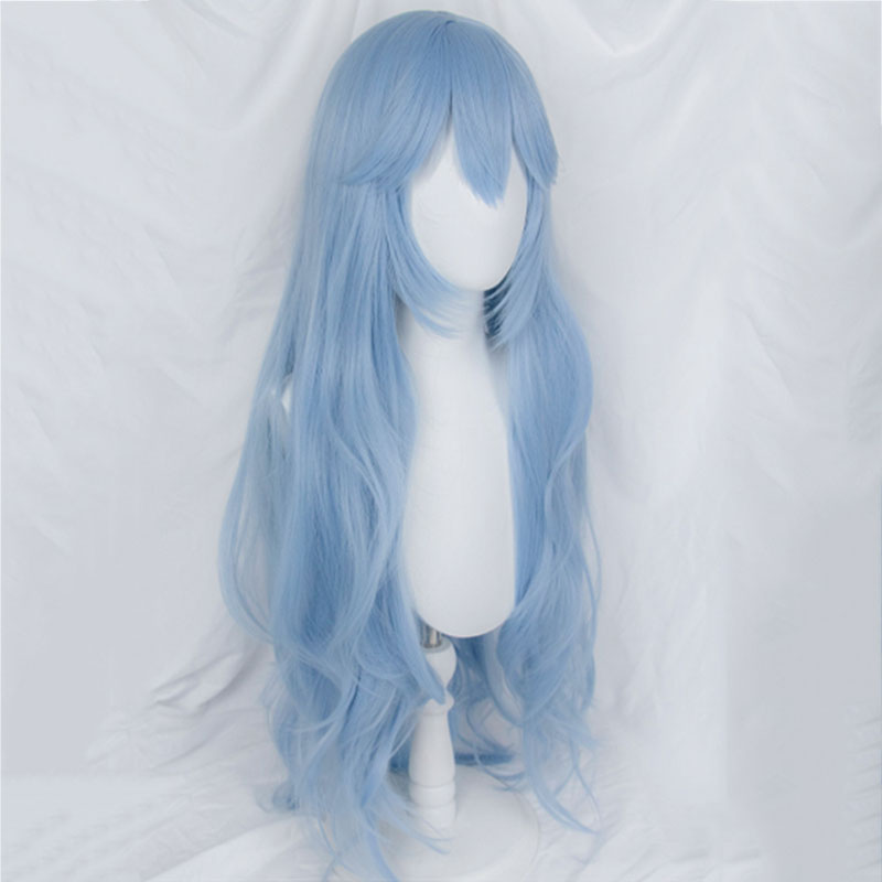 New Genesis Evangelion EVA Rei Ayanami Blue Long Wig Cosplay Wig