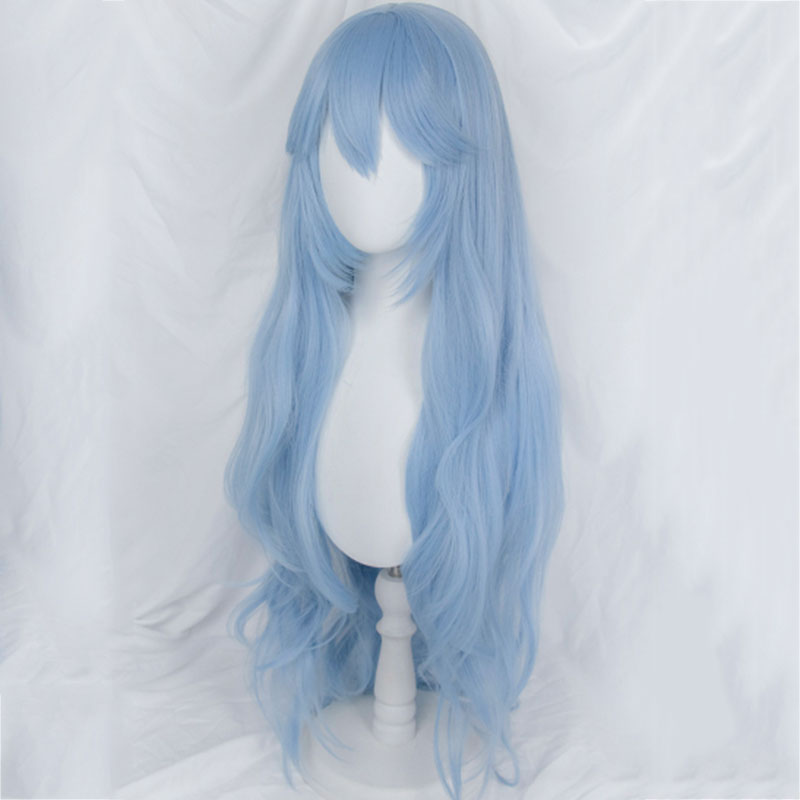 New Genesis Evangelion EVA Rei Ayanami Blue Long Wig Cosplay Wig