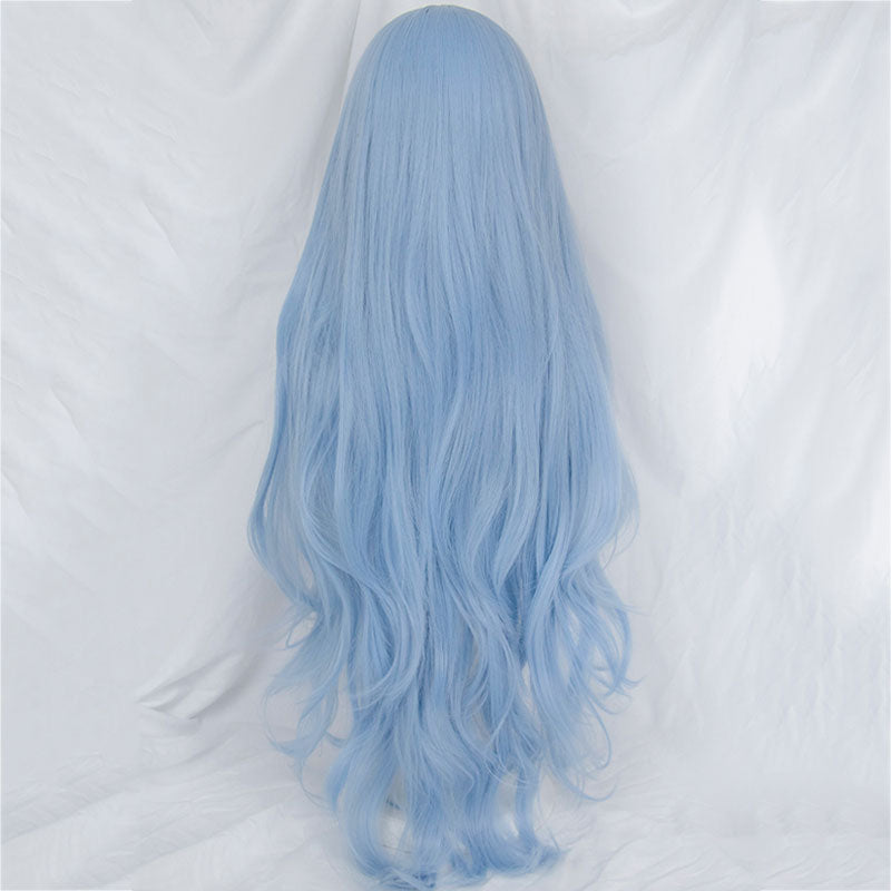 New Genesis Evangelion EVA Rei Ayanami Blue Long Wig Cosplay Wig